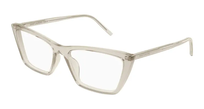 Donna SL 737 MICA THIN OPT 005 Montature da vista Acetato Giallo Trasparente Squadrata