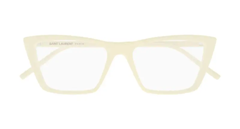 Donna SL 737 MICA THIN OPT 008 Montature da vista Acetato Avorio Trasparente Squadrata miniatura 2