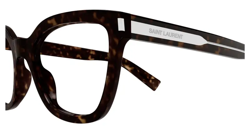 SAINT LAURENT Donna SL 748 002 Montature da vista Acetato Havana Trasparente Cat Eye miniatura 2