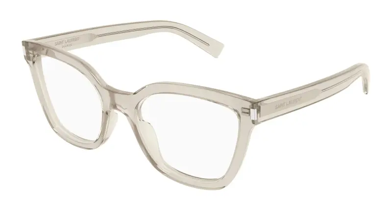 Donna SL 748 005 Montature da vista Acetato Giallo Trasparente Cat Eye