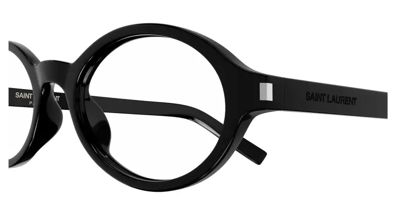 SAINT LAURENT Donna SL 751 JEANNE OPT 001 Montature da vista Acetato Nero Trasparente Rotonda miniatura 2