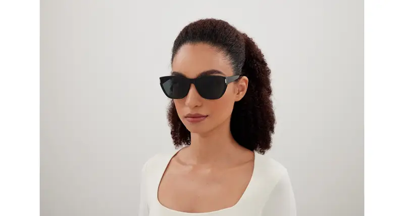 SAINT LAURENT Occhiali da sole Donna Nero 876629 miniatura 3