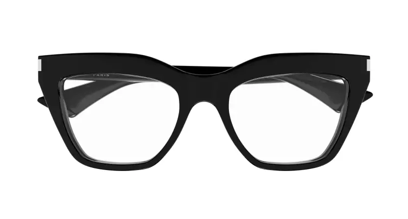 Donna SL 760 001 Montature da vista Acetato Nero Trasparente Cat Eye miniatura 2