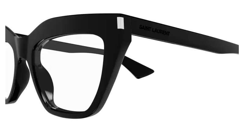 Donna SL 760 001 Montature da vista Acetato Nero Trasparente Cat Eye miniatura 3