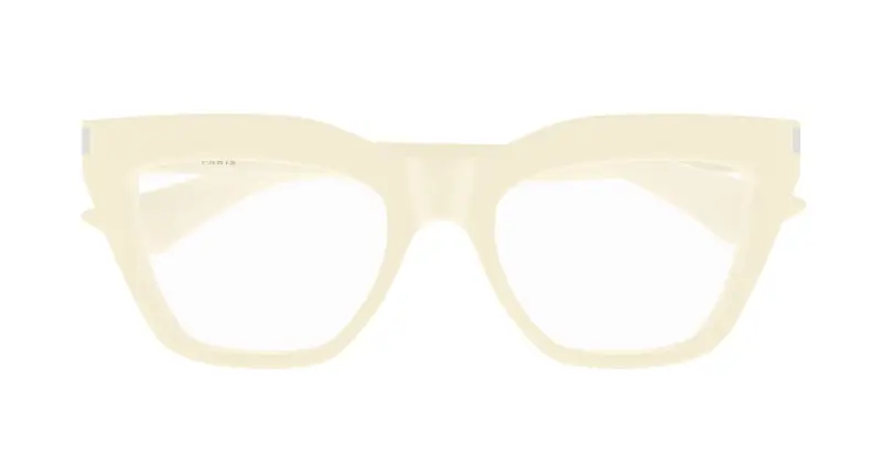 Donna SL 760 004 Montature da vista Acetato Avorio Trasparente Cat Eye miniatura 2