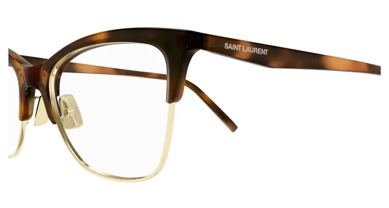 SAINT LAURENT Donna SL 769 001 Montature da vista Bio-iniettato Havana Trasparente Cat Eye miniatura 2