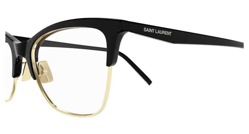 SAINT LAURENT Donna SL 769 003 Montature da vista Bio-iniettato Nero Trasparente Cat Eye miniatura 2
