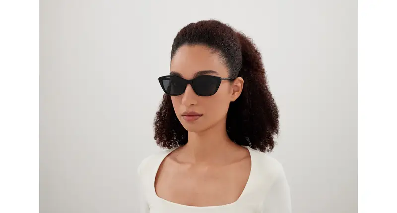 SAINT LAURENT Occhiali da sole Donna Nero 876607 miniatura 3