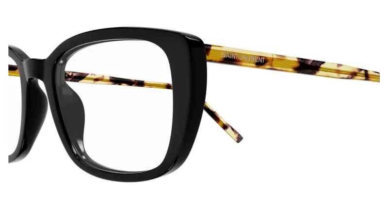 Donna SL 776 010 Montature da vista Acetato Nero Trasparente Squadrata miniatura 3