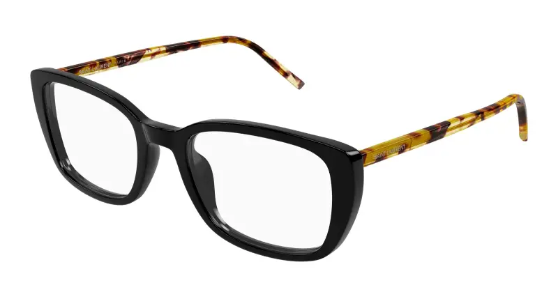 Donna SL 776 012 Montature da vista Acetato Nero Trasparente Squadrata