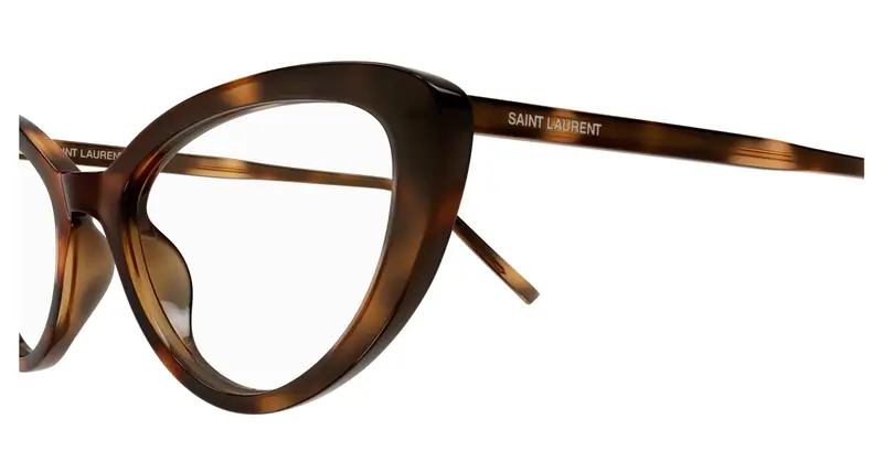 SAINT LAURENT Donna SL 777 003 Montature da vista Acetato Havana Trasparente Cat Eye miniatura 2