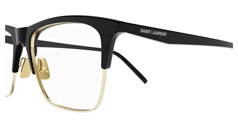 SAINT LAURENT Donna SL 786 003 Montature da vista Bio-iniettato Nero Trasparente Squadrata miniatura 2