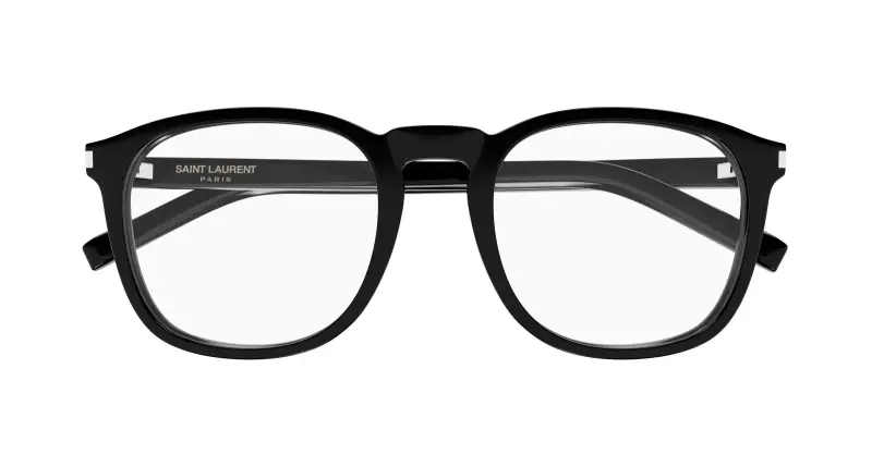 Donna SL 818 OPT 001 Montature da vista Acetato Nero Trasparente Rotonda miniatura 2