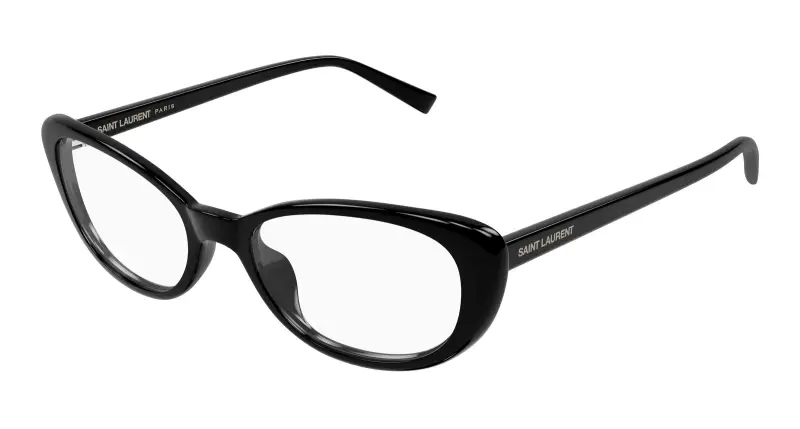 Donna SL 822 OPT 001 Montature da vista Acetato Nero Trasparente Cat Eye