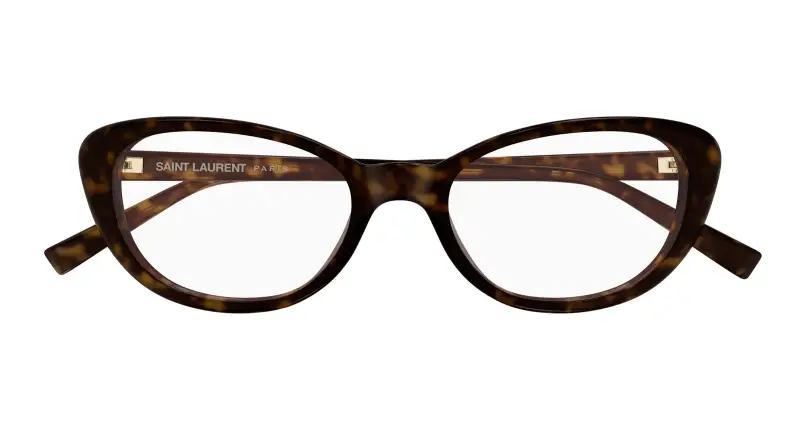 Donna SL 822 OPT 002 Montature da vista Acetato Havana Trasparente Cat Eye miniatura 2