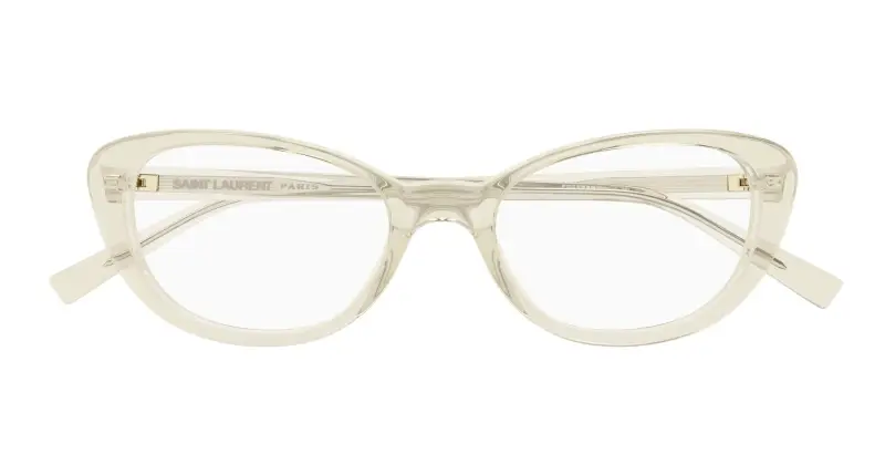Donna SL 822 OPT 004 Montature da vista Acetato Giallo Trasparente Cat Eye miniatura 2