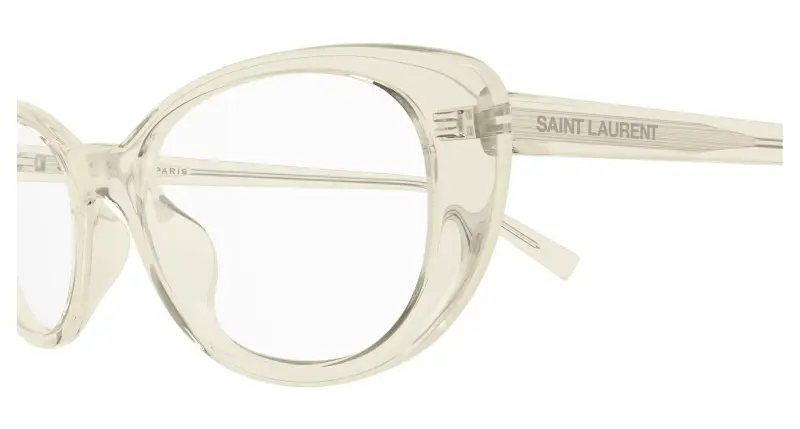 Donna SL 822 OPT 004 Montature da vista Acetato Giallo Trasparente Cat Eye miniatura 3