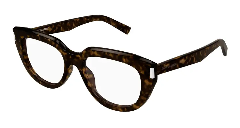 Donna SL 828 002 Montature da vista Acetato Havana Trasparente Cat Eye