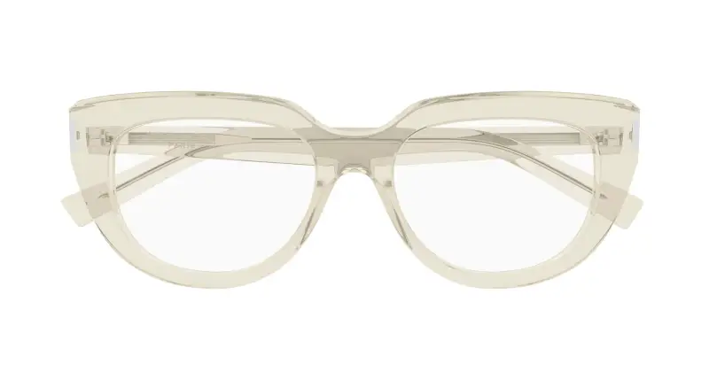 Donna SL 828 004 Montature da vista Acetato Giallo Trasparente Cat Eye miniatura 2