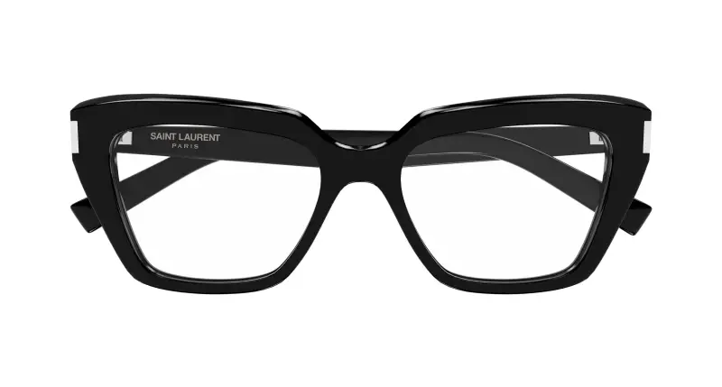 Donna SL 829 001 Montature da vista Acetato Nero Trasparente Cat Eye miniatura 2