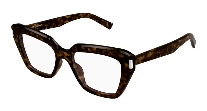 Donna SL 829 002 Montature da vista Acetato Havana Trasparente Cat Eye