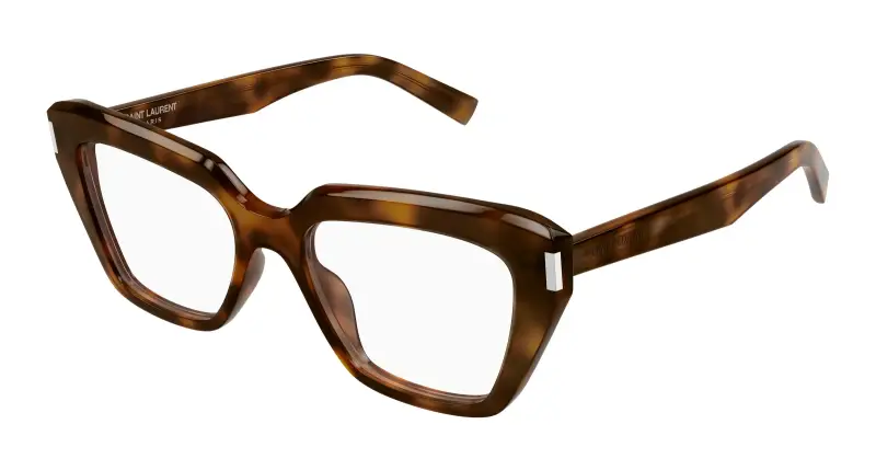 Donna SL 829 003 Montature da vista Acetato Havana Trasparente Cat Eye