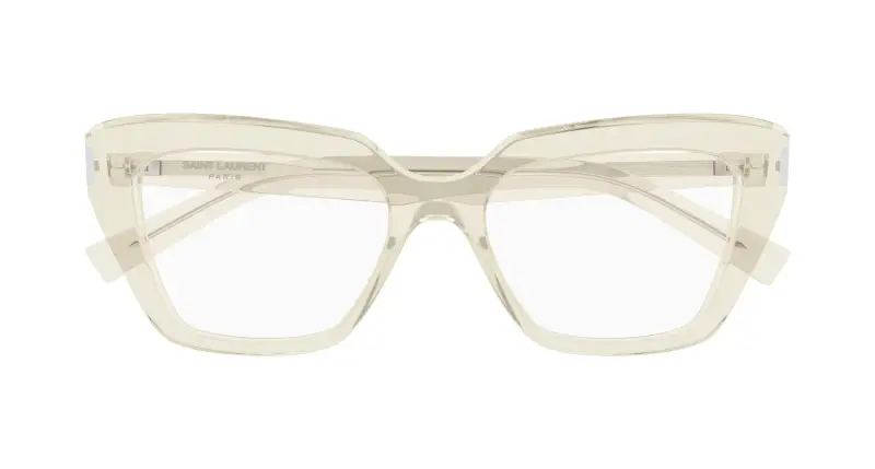 Donna SL 829 004 Montature da vista Acetato Giallo Trasparente Cat Eye miniatura 2