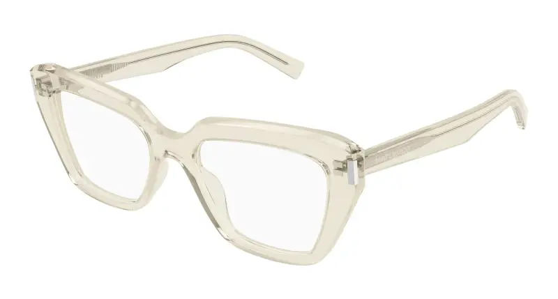 Donna SL 829 004 Montature da vista Acetato Giallo Trasparente Cat Eye
