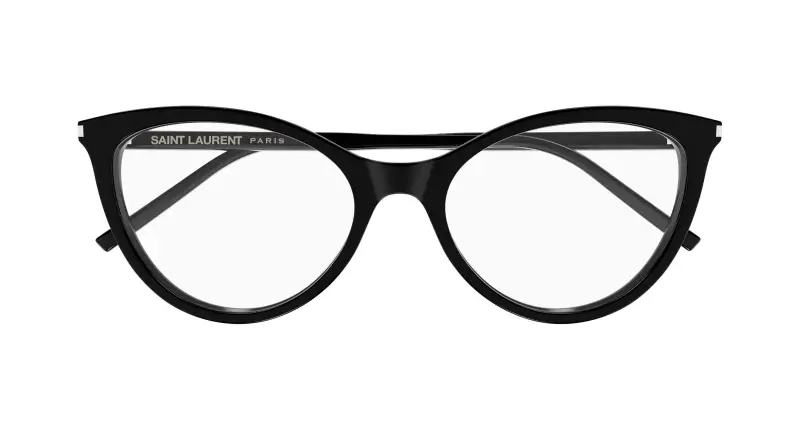 Donna SL 833 001 Montature da vista Acetato Nero Trasparente Cat Eye miniatura 2
