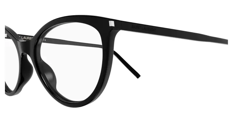 Donna SL 833 001 Montature da vista Acetato Nero Trasparente Cat Eye miniatura 3