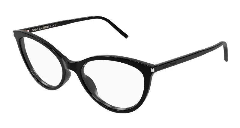 Donna SL 833 001 Montature da vista Acetato Nero Trasparente Cat Eye