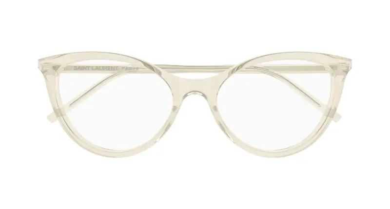 Donna SL 833 004 Montature da vista Acetato Giallo Trasparente Cat Eye miniatura 2