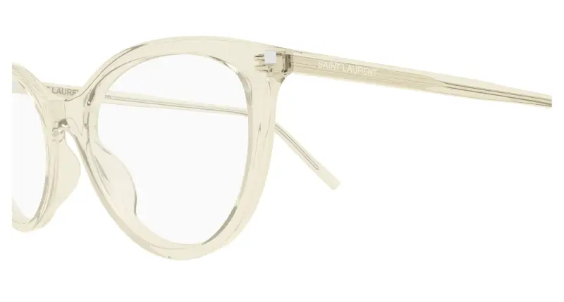 Donna SL 833 004 Montature da vista Acetato Giallo Trasparente Cat Eye miniatura 3