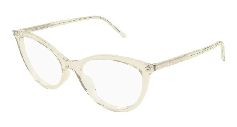 Donna SL 833 004 Montature da vista Acetato Giallo Trasparente Cat Eye