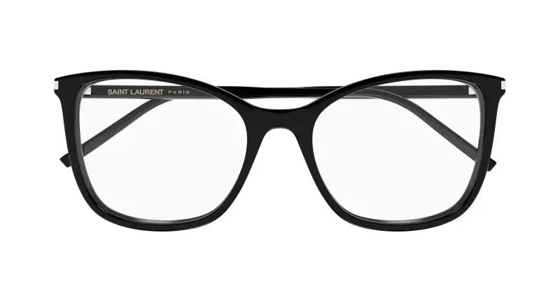 Donna SL 835 001 Montature da vista Acetato Nero Trasparente Cat Eye miniatura 2