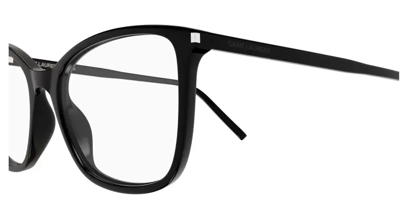 Donna SL 835 001 Montature da vista Acetato Nero Trasparente Cat Eye miniatura 3