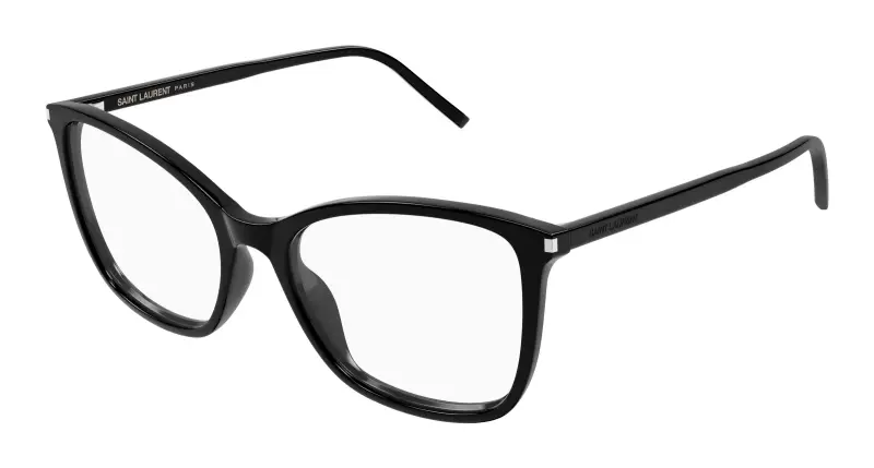 Donna SL 835 001 Montature da vista Acetato Nero Trasparente Cat Eye