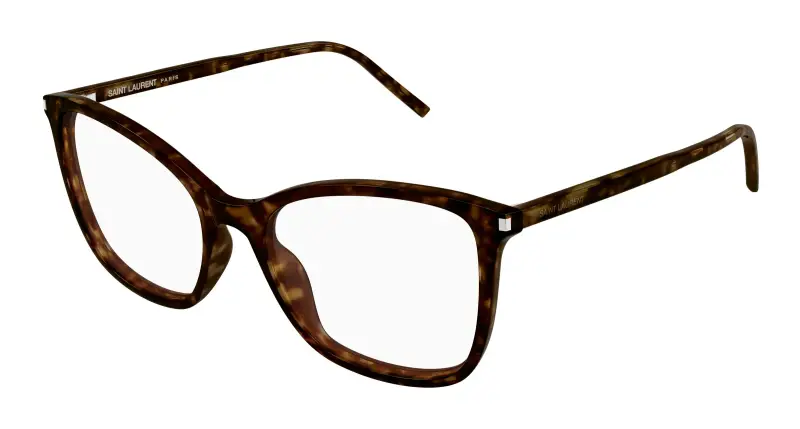 Donna SL 835 002 Montature da vista Acetato Havana Trasparente Cat Eye
