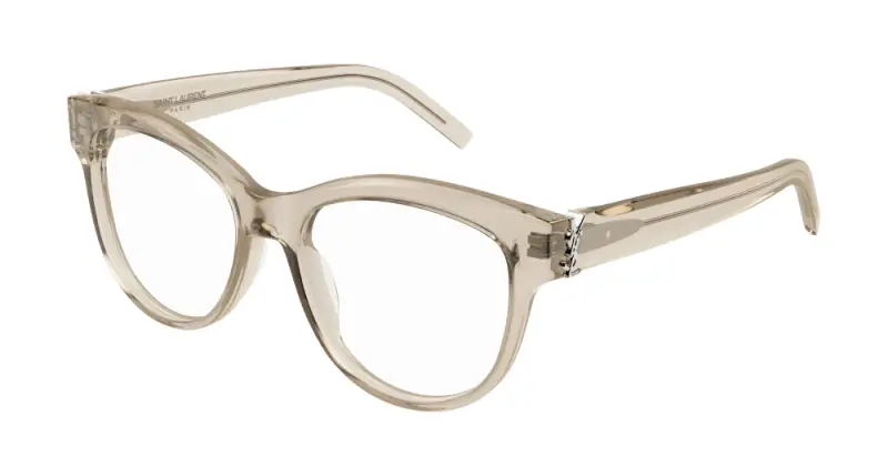 Donna SL M108 008 Montature da vista Acetato Beige Rotonda