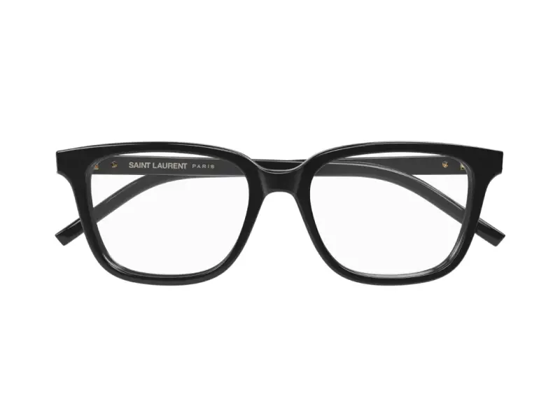 Donna SL M110/F 001 Montature da vista Acetato Nero Squadrata Antiriflesso miniatura 2