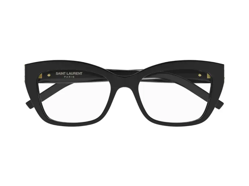 Donna SL M117 001 Montature da vista Acetato Nero Cat Eye miniatura 2
