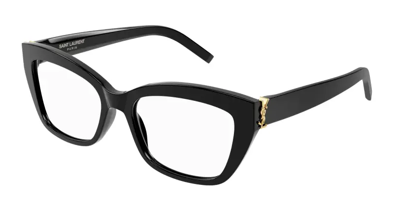 Donna SL M117 001 Montature da vista Acetato Nero Cat Eye