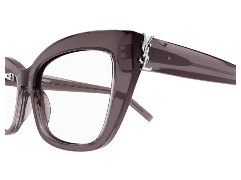 Donna SL M117 003 Montature da vista Acetato Marrone Cat Eye miniatura 3