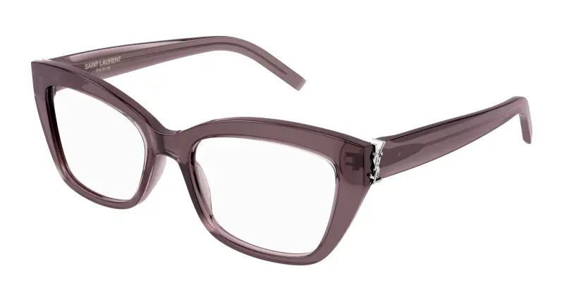 Donna SL M117 003 Montature da vista Acetato Marrone Cat Eye