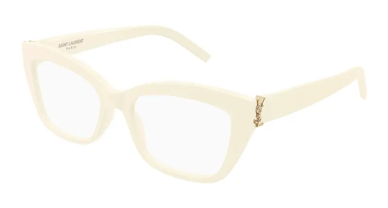 Donna SL M117 005 Montature da vista Acetato Avorio Trasparente Cat Eye