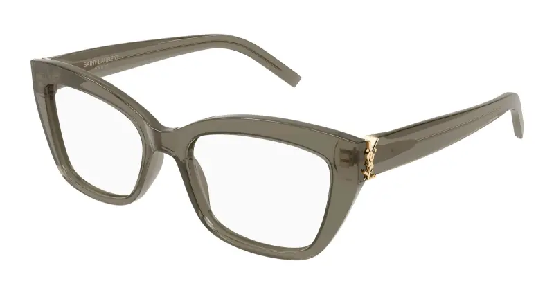 Donna SL M117 008 Montature da vista Acetato Marrone Trasparente Cat Eye