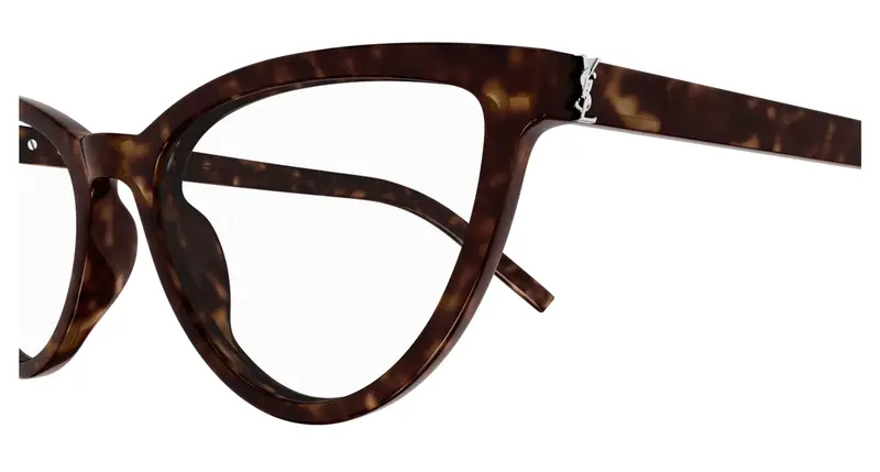 SAINT LAURENT Donna SL M138 002 Montature da vista Acetato Havana Trasparente Cat Eye miniatura 2