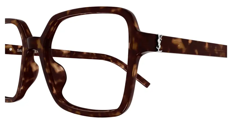 SAINT LAURENT Donna SL M139 002 Montature da vista Acetato Havana Trasparente Squadrata miniatura 2