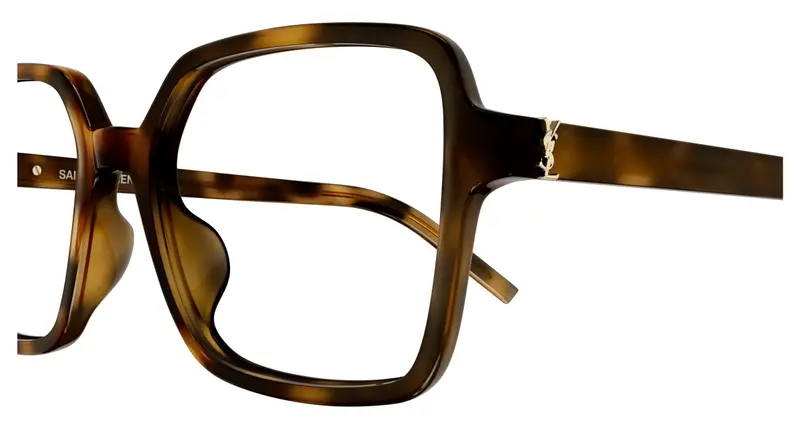 SAINT LAURENT Donna SL M139 003 Montature da vista Acetato Havana Trasparente Squadrata miniatura 2