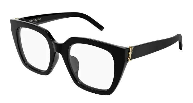 Donna SL M143 OPT 001 Montature da vista Acetato Nero Trasparente Cat Eye